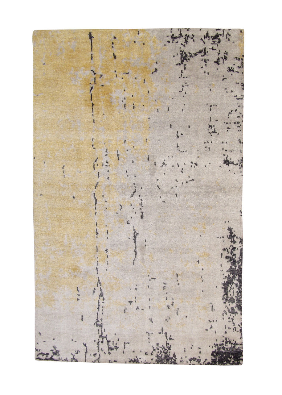 5x8 Modern Hand-Knotted Silk rug, Rug #101-2338