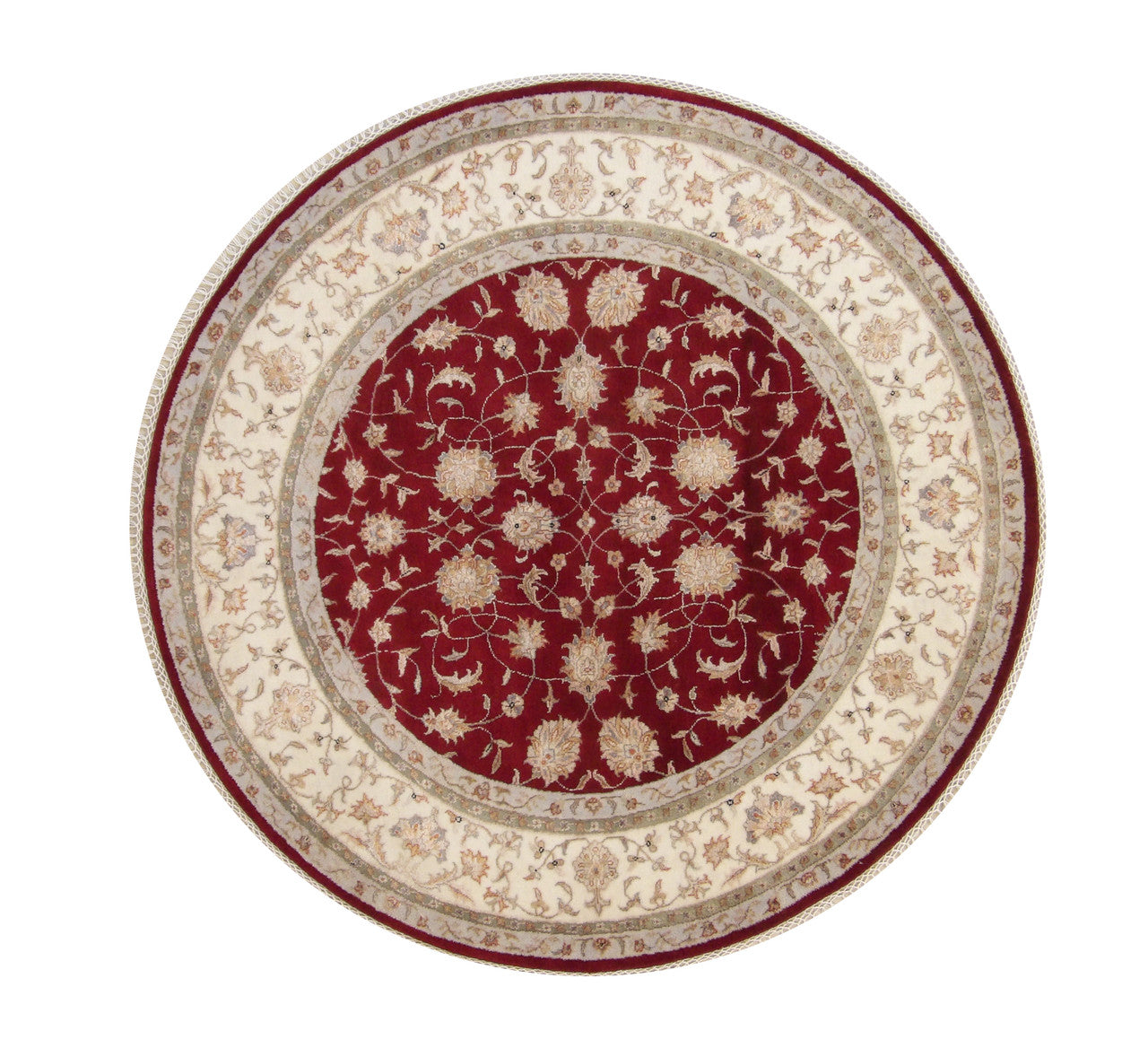5x5 Traditional Hand-Knotted Silk rug, Rug #101-2349