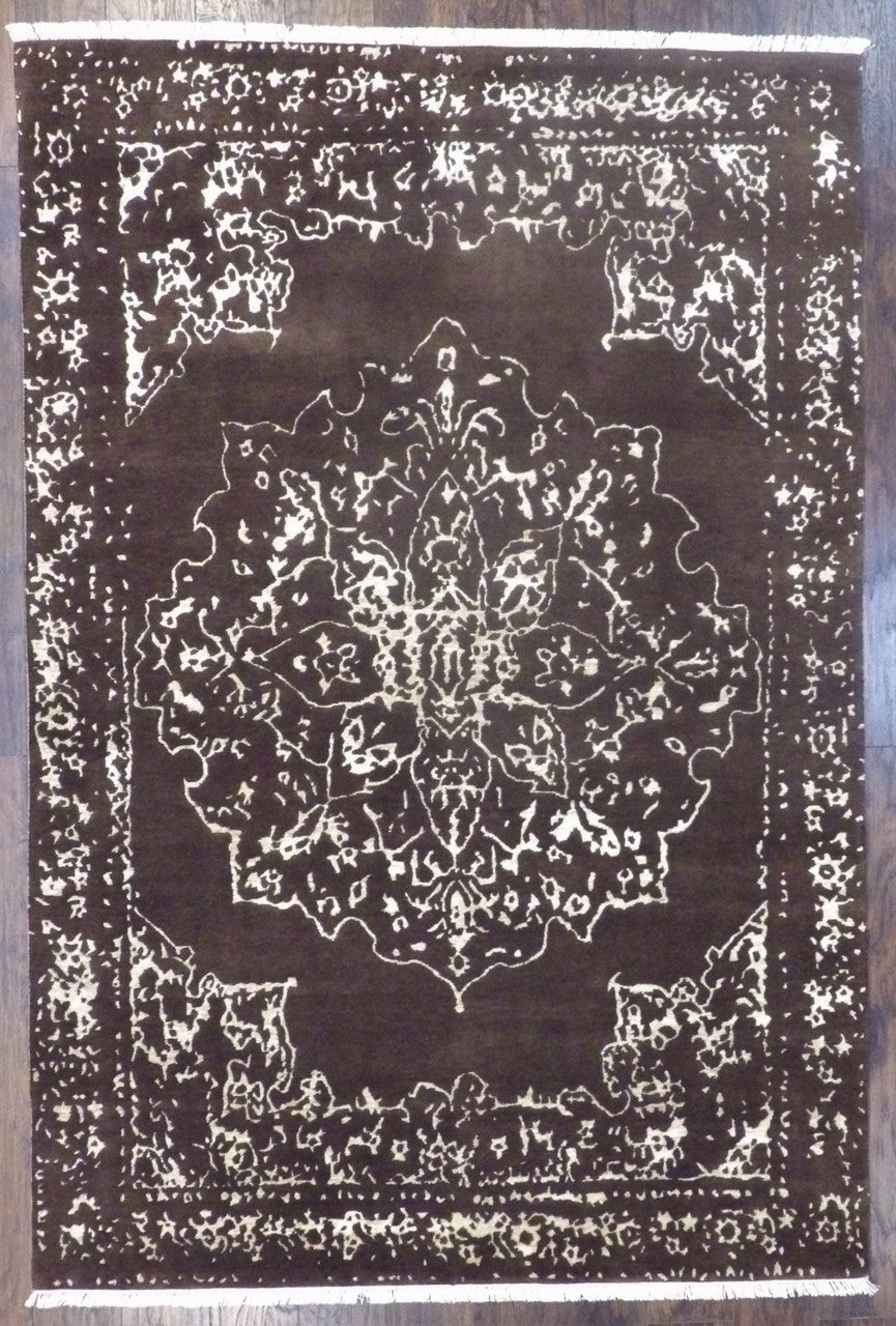 Traditional Hand-Knotted Silk rug, Rug #101-11163