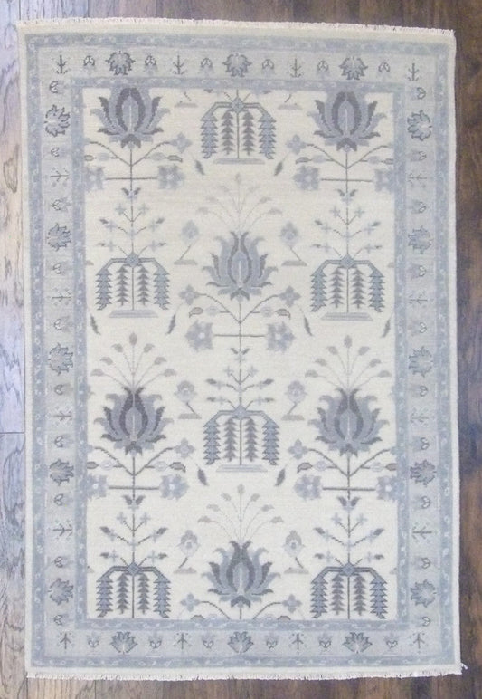 4x6 Oushak Hand-Knotted Wool rug, Rug #101-11350