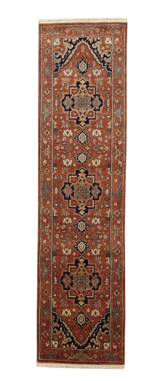 3x10 Tribal Hand-Knotted Wool rug, Rug #101-20077