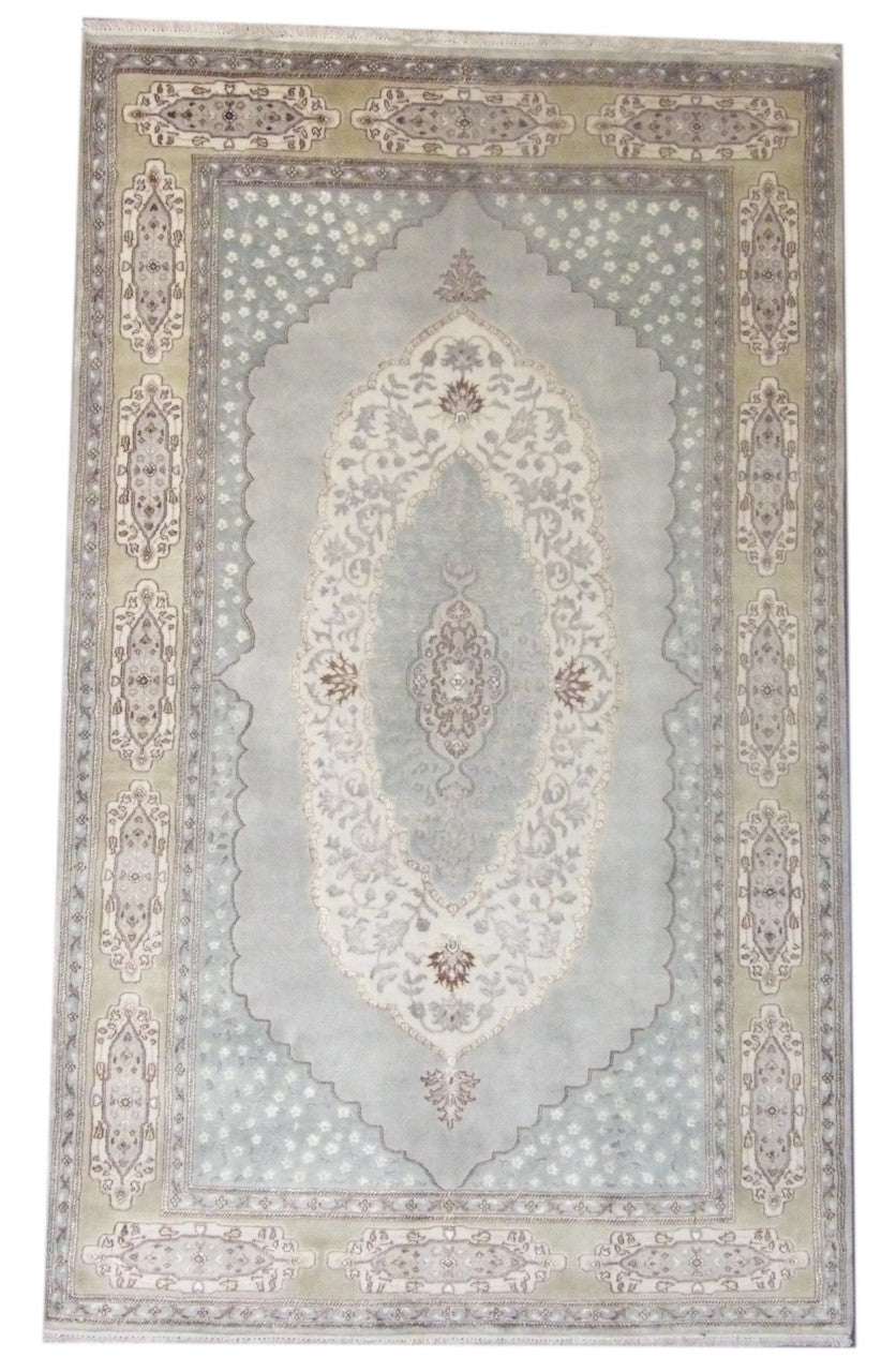 5x8 Traditional Hand-Knotted Silk rug, Rug #101-11249