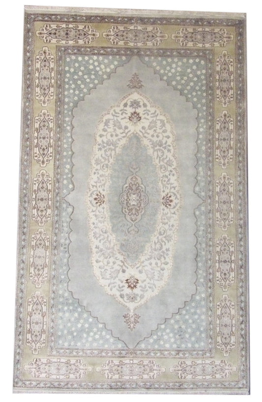 5x8 Traditional Hand-Knotted Silk rug, Rug #101-11249