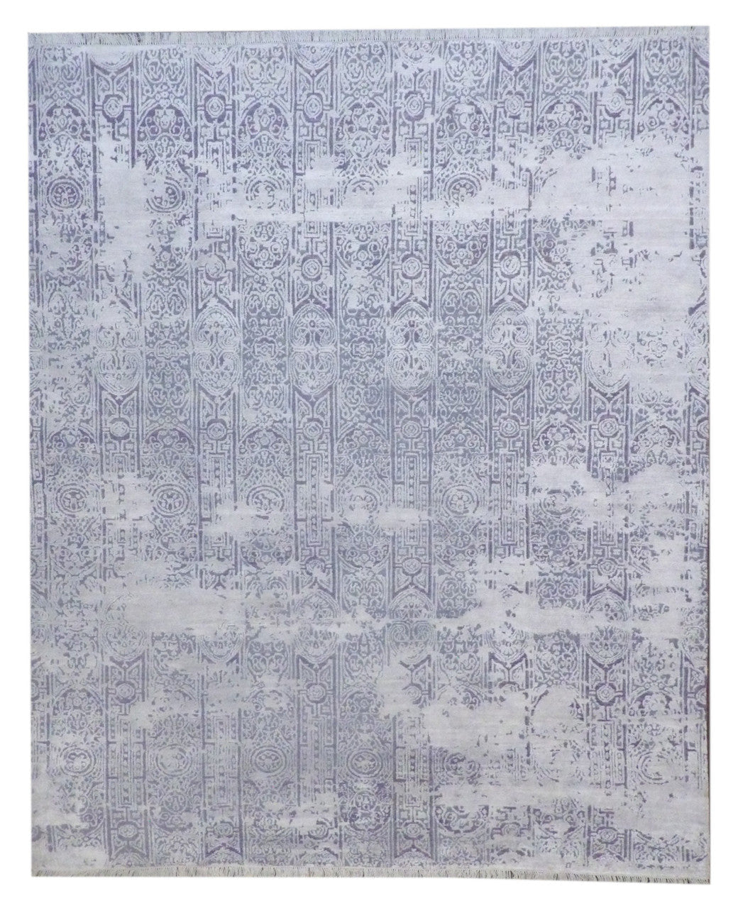8x10 Ikat Hand-Knotted Silk rug, Rug #101-11161