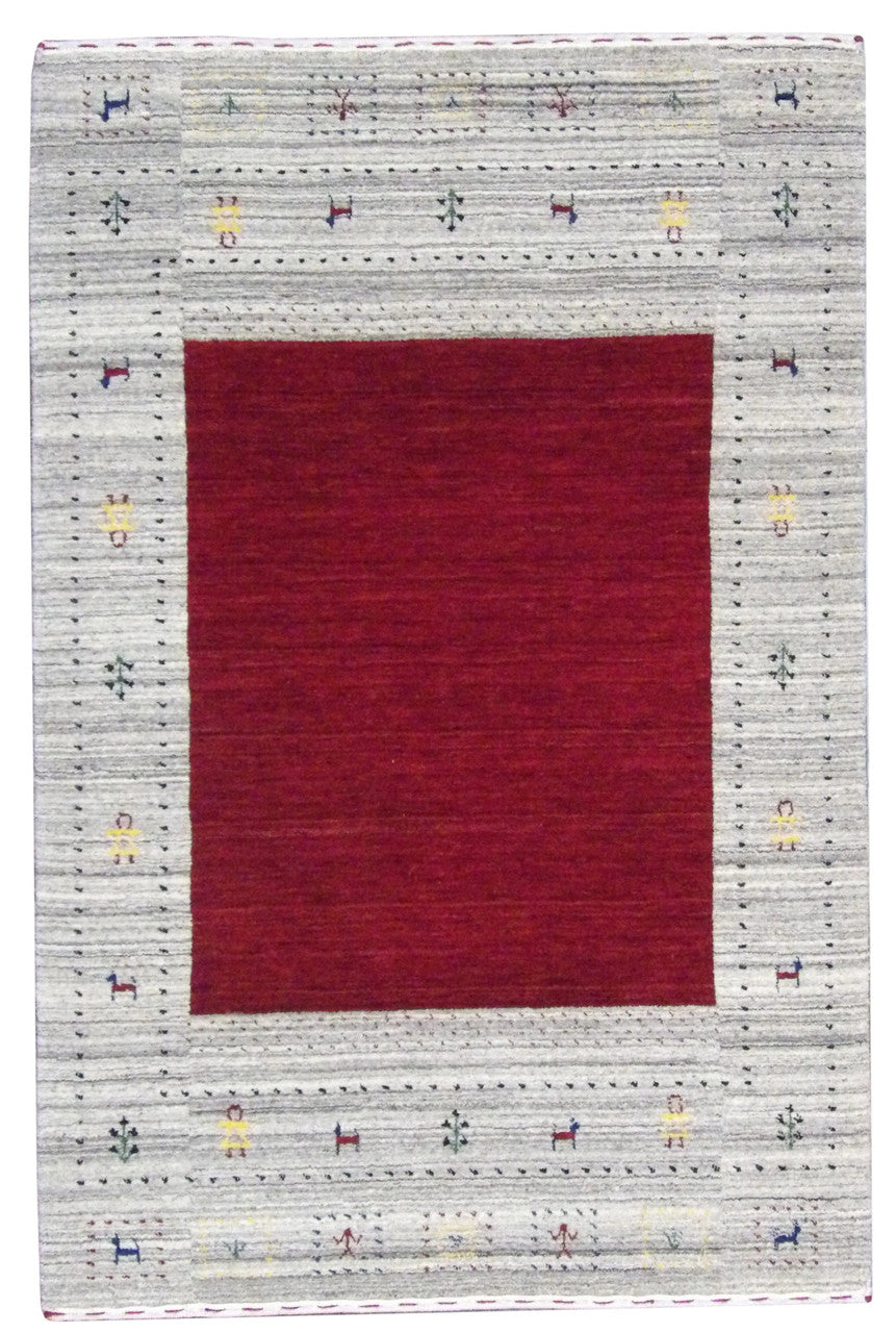 Tribal Hand-Knotted Wool rug, Rug #101-11077