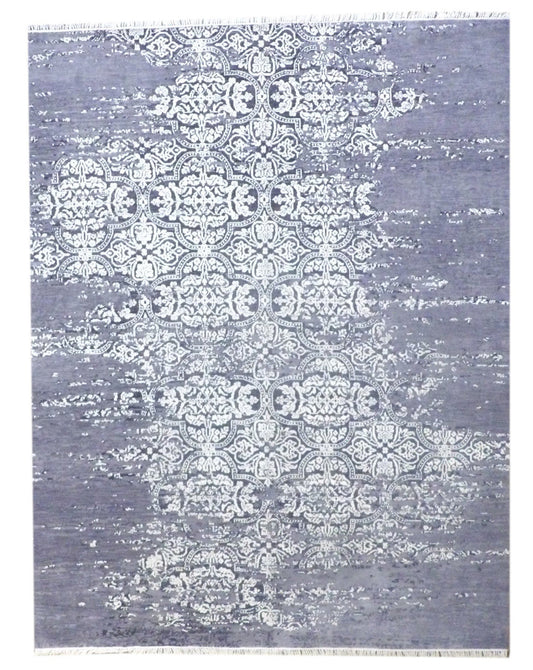 8x10 Modern Hand-Knotted Silk rug, Rug #101-11151