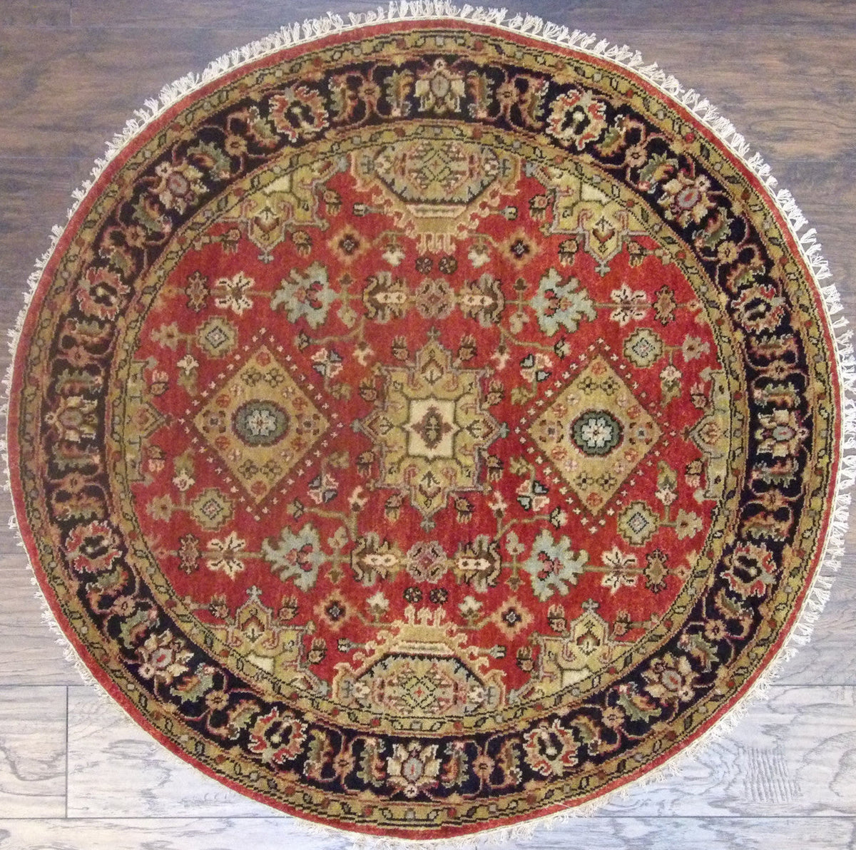 4x4 Tribal Hand-Knotted Wool rug, Rug #101-480