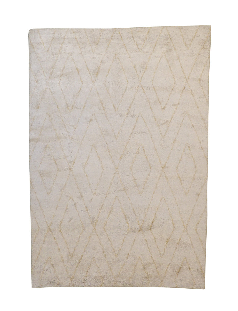 6x9 Moroccan Hand-Knotted Silk rug, Rug #101-2218