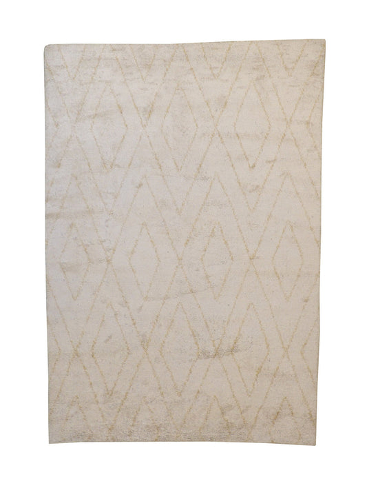 6x9 Moroccan Hand-Knotted Silk rug, Rug #101-2218