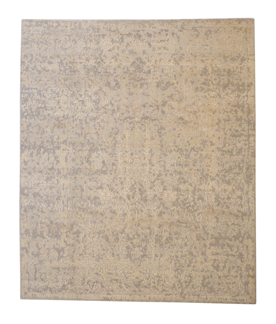 8x10 Transitional Hand-Knotted Silk rug, Rug #101-2005
