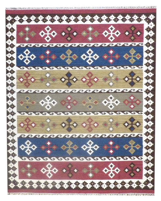 8x10 Coastal Hand-Knotted Wool rug, Rug #101-1090