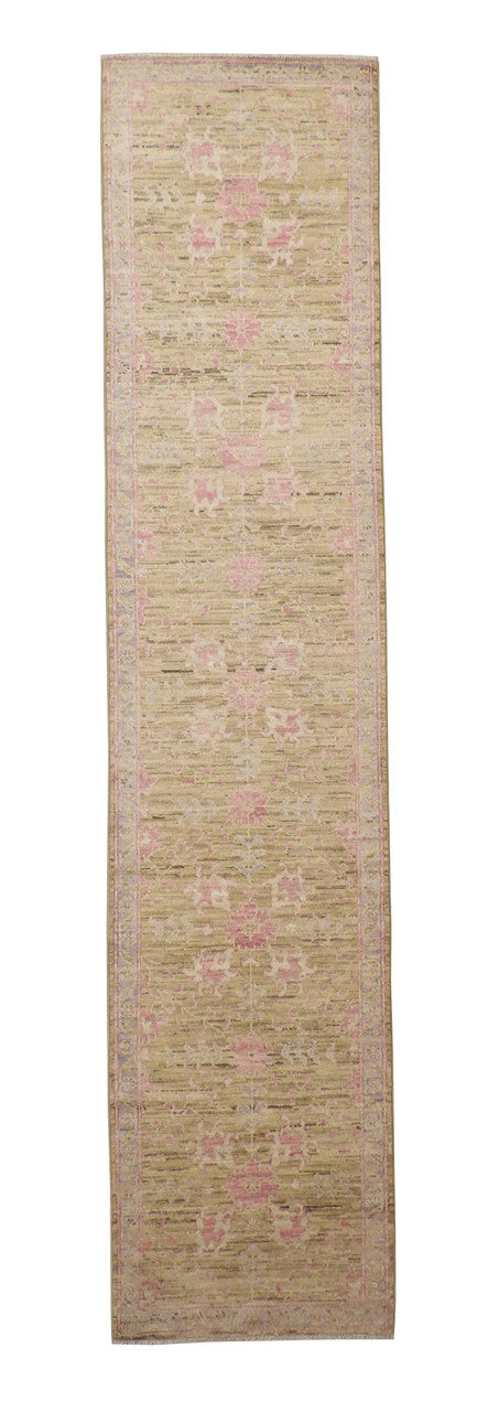 3x12 Oushak Hand-Knotted Wool rug, Rug #101-2109