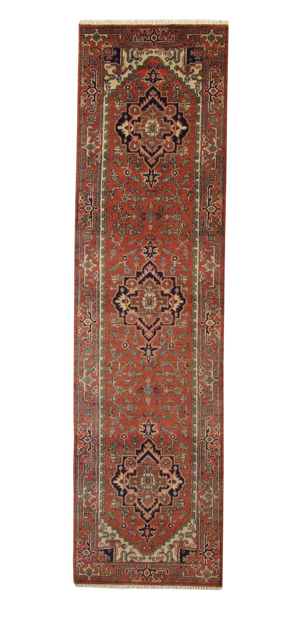 3x10 Tribal Hand-Knotted Wool rug, Rug #101-20071