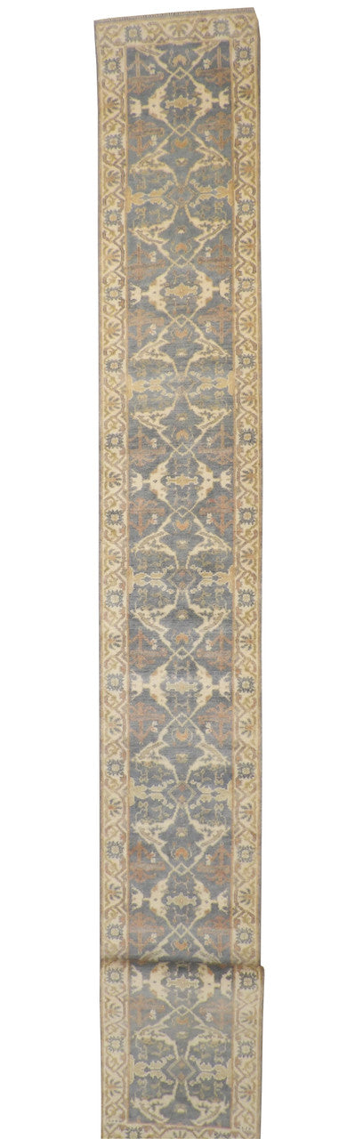 2x20 Oushak Hand-Knotted Wool rug, Rug #b145