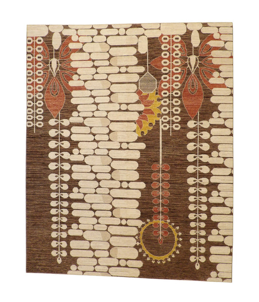 8x10 Tribal Hand-Knotted Wool rug, Rug #101-5101