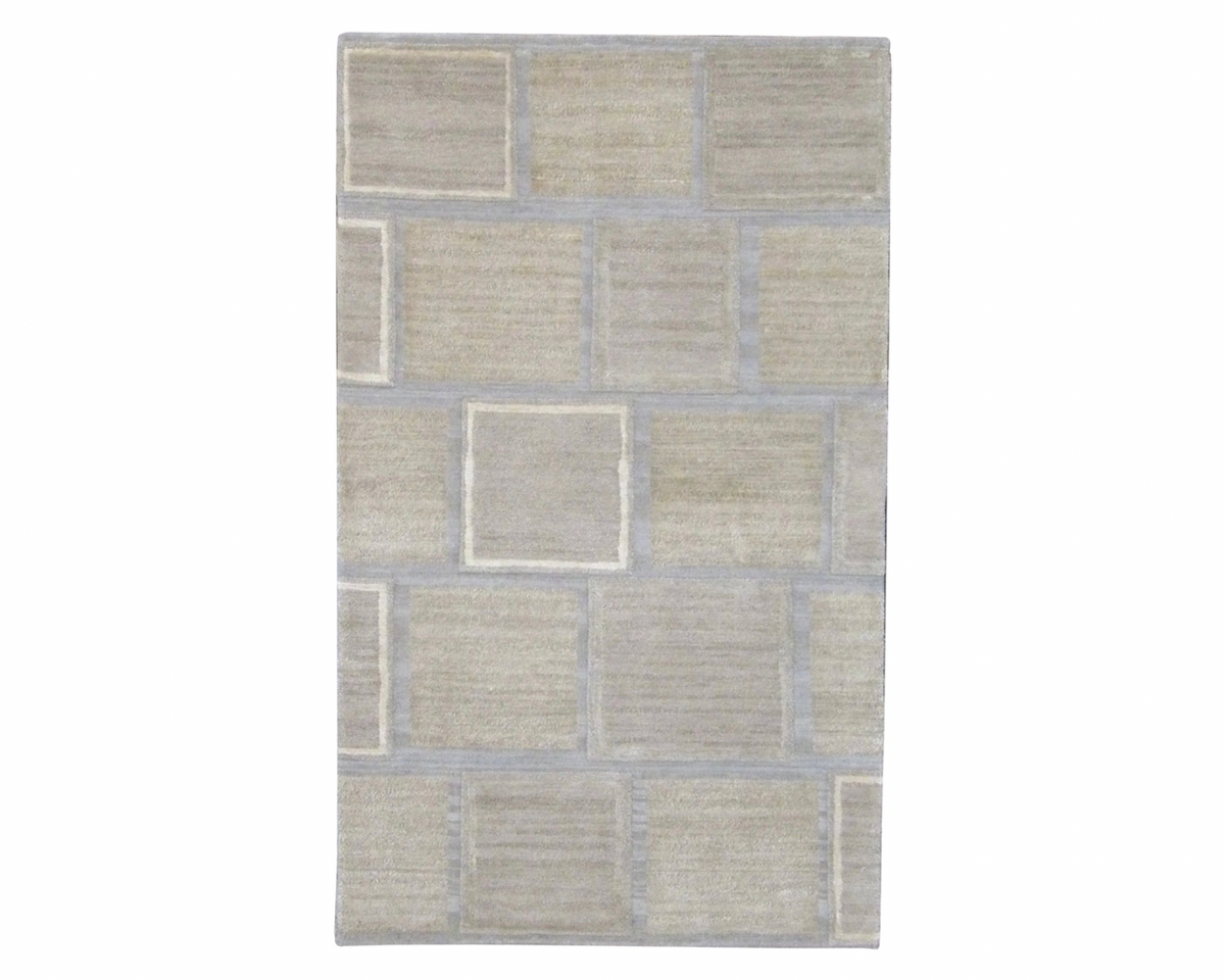 3x5 Modern Hand-Knotted Silk rug, Rug #101-165