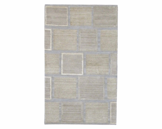 3x5 Modern Hand-Knotted Silk rug, Rug #101-165