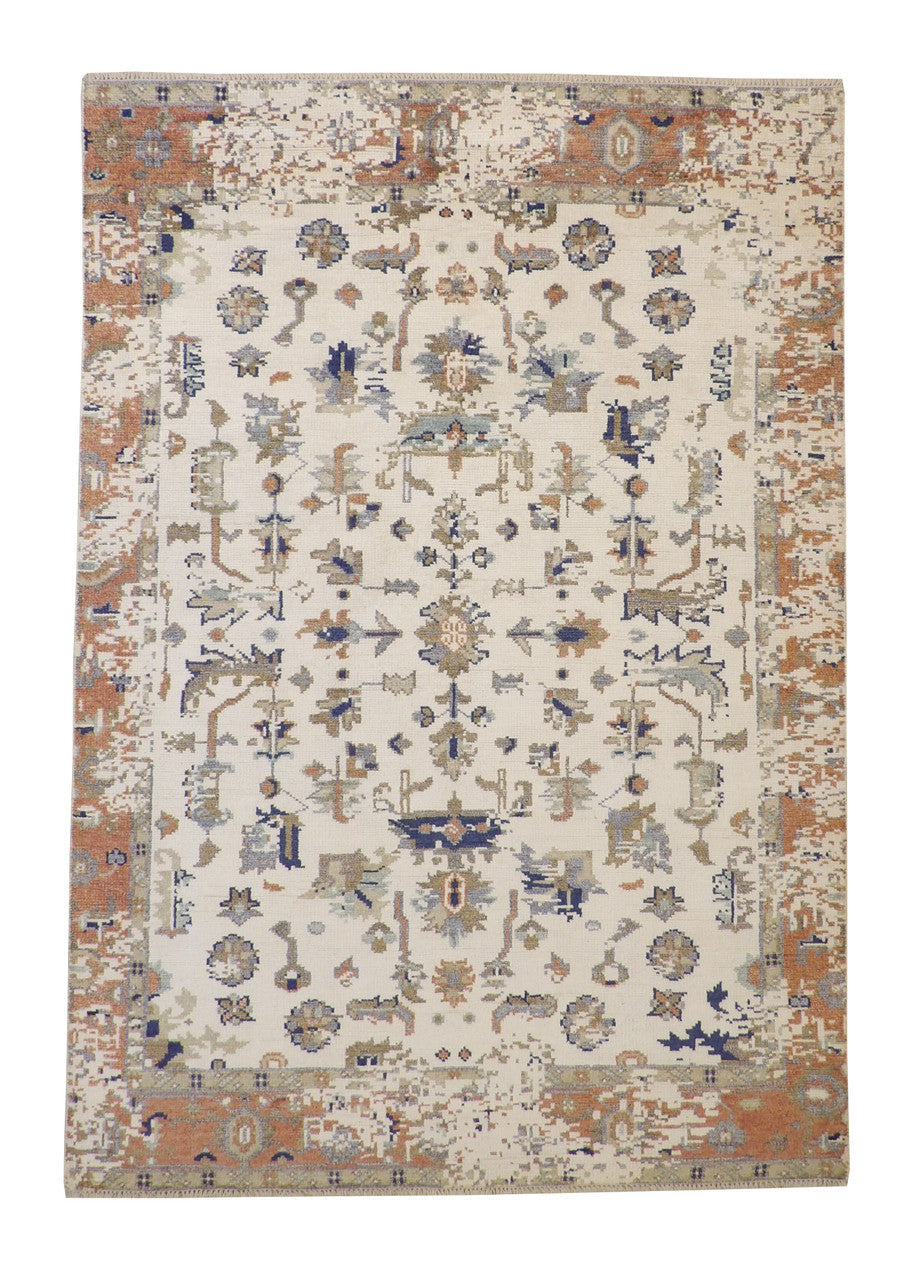 7x10 Transitional Hand-Knotted Wool rug, Rug #101-2248