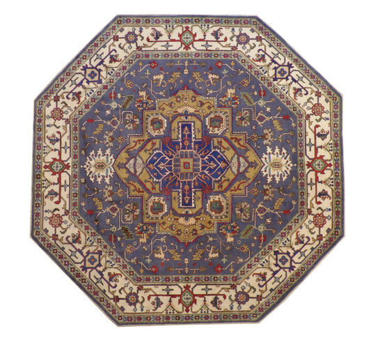 10x10 Tribal Hand-Knotted Wool rug, Rug #101-20277