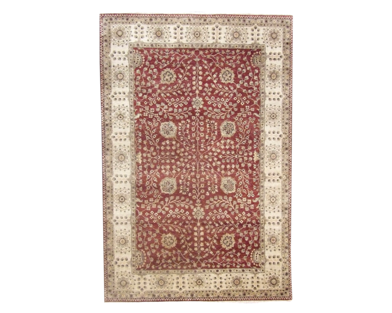 Antique Hand-Knotted Silk rug, Rug #101-916
