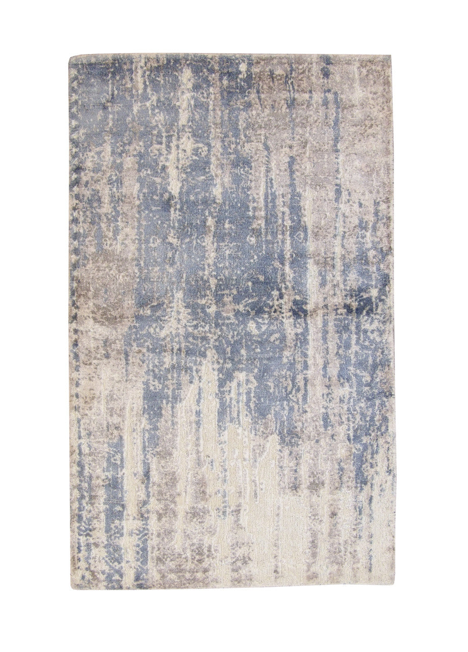3x5 Modern Hand-Knotted Silk rug, Rug #101-5051