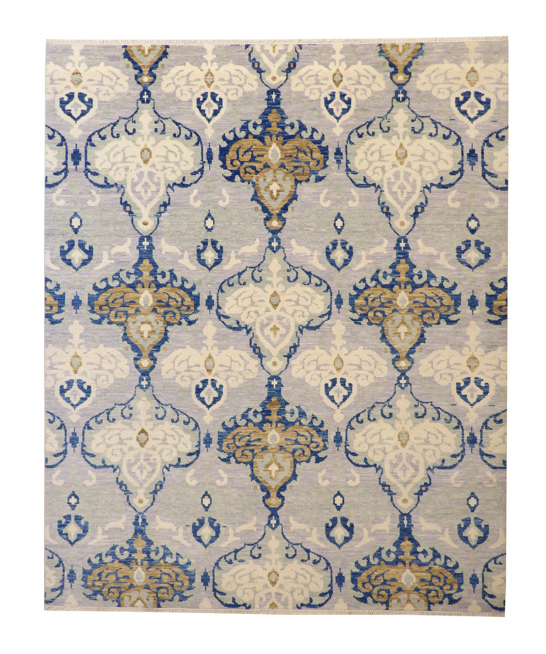 8x10 Ikat Hand-Knotted Wool rug, Rug #101-2158
