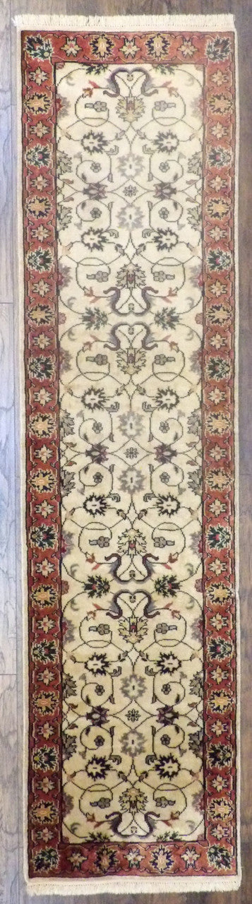 2x10 Traditional Hand-Knotted Silk rug, Rug #101-591