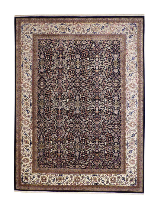 9x12 Antique Hand-Knotted Silk rug, Rug #101-20238