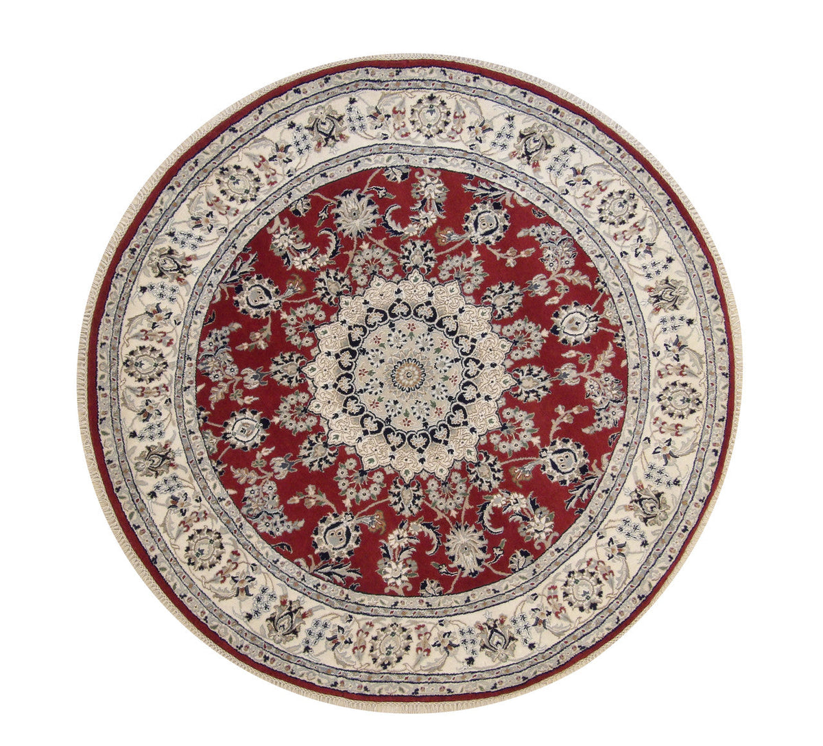 6x6 Traditional Hand-Knotted Wool rug, Rug #101-2345