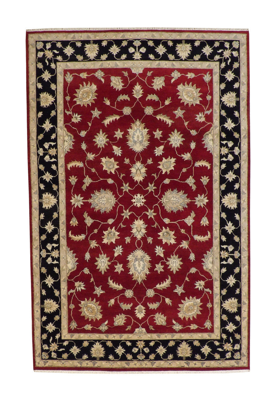 6x9 Antique Hand-Knotted Wool rug, Rug #101-20124