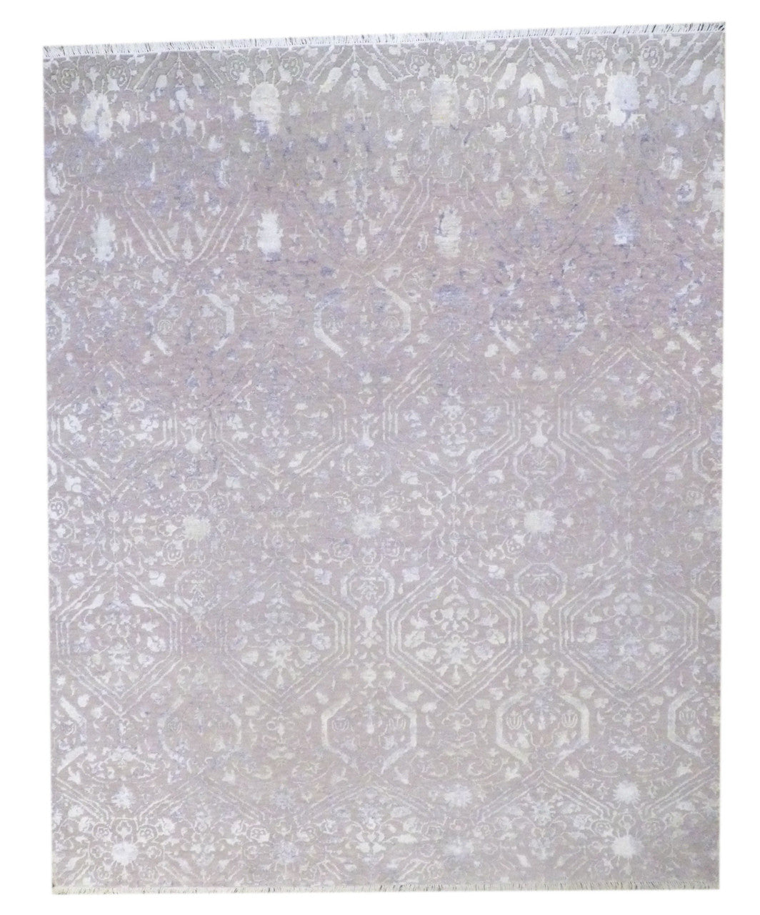 8x10 Ikat Hand-Knotted Silk rug, Rug #101-11158