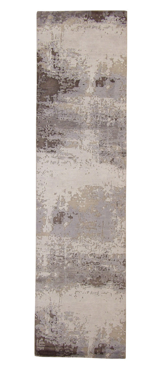 3x10 Modern Hand-Knotted Silk rug, Rug #101-20256