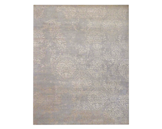 8x10 Transitional Hand-Knotted Silk rug, Rug #101-1060