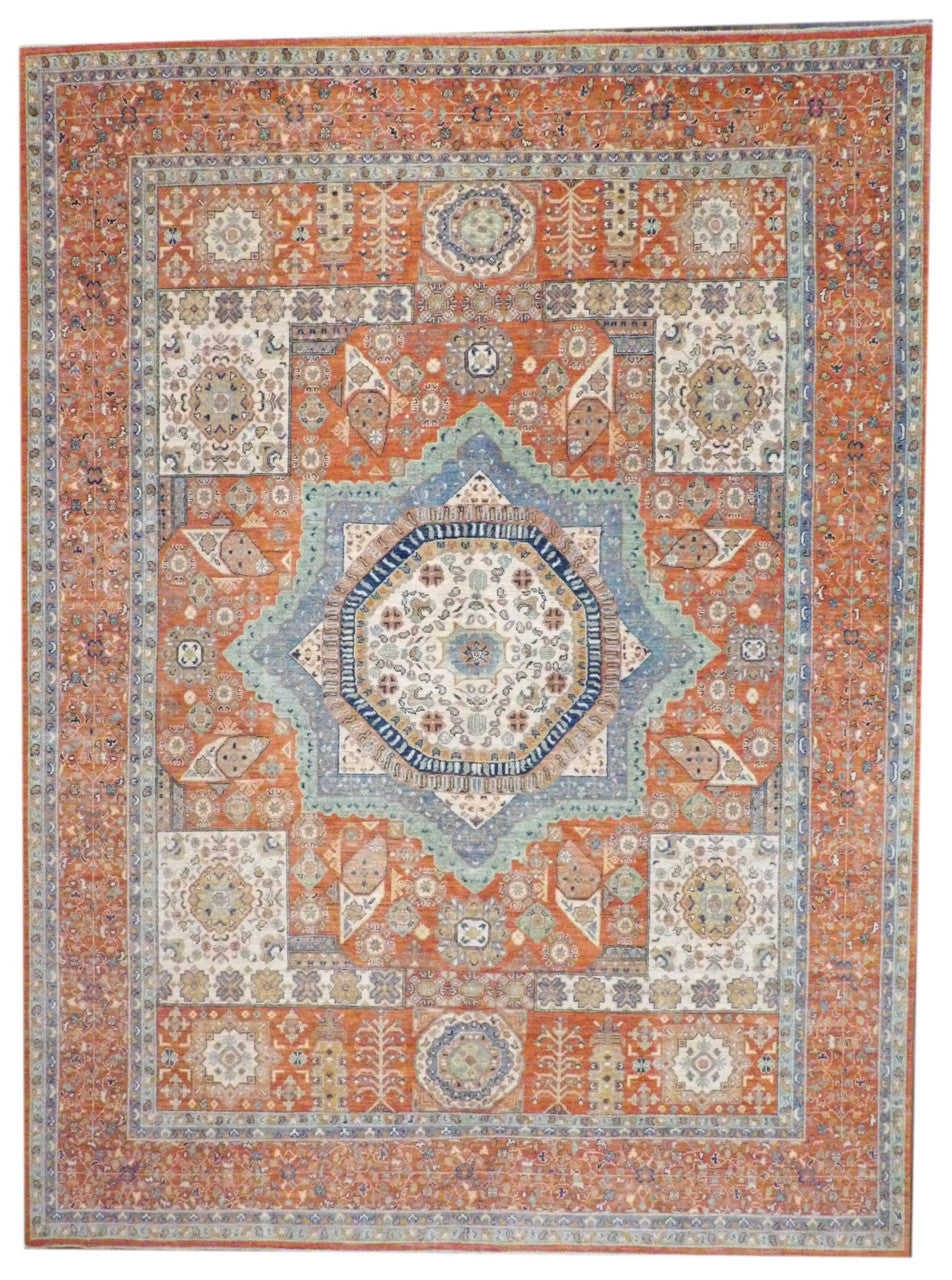9x12 Flatweave Hand-Knotted Wool rug, Rug #101-11378