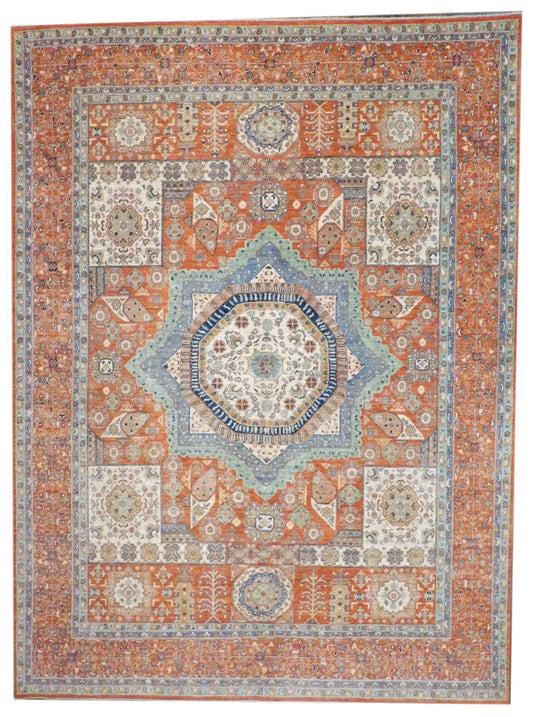 9x12 Flatweave Hand-Knotted Wool rug, Rug #101-11378