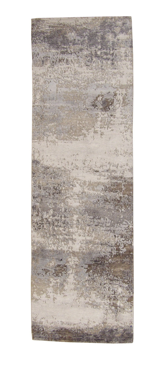 2x8 Modern Hand-Knotted Silk rug, Rug #101-20257