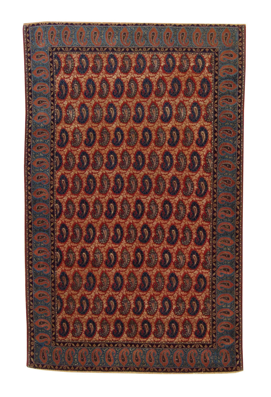 4x7 Antique Hand-Knotted Silk rug, Rug #101-3052