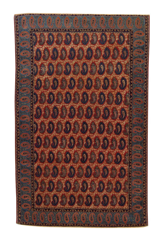 4x7 Antique Hand-Knotted Silk rug, Rug #101-3052