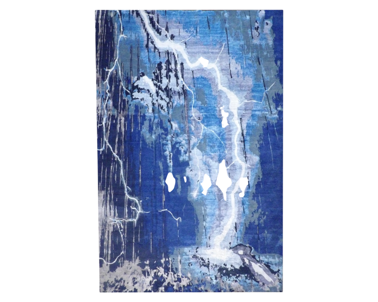 Modern Hand-Knotted Silk rug, Rug #101-1140