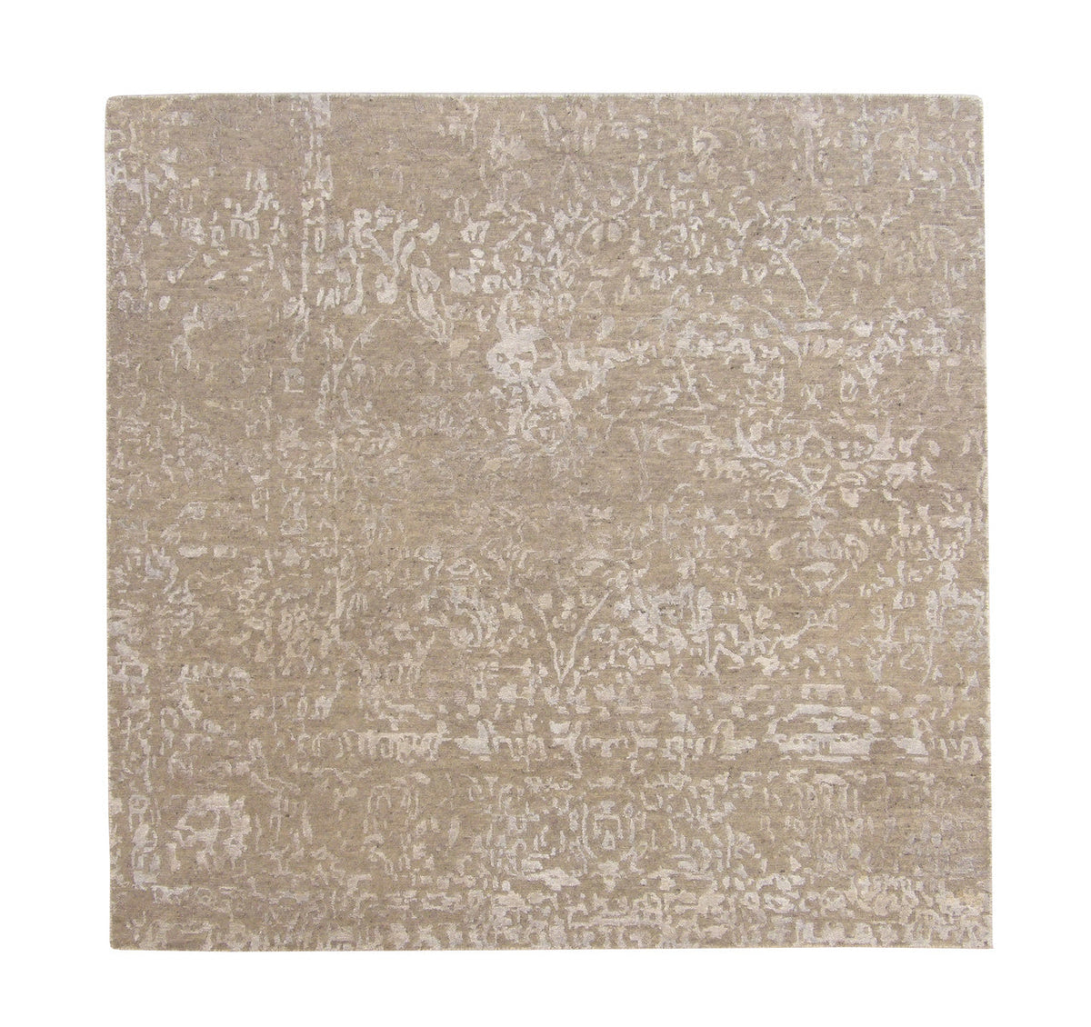 5x5 Transitional Hand-Knotted Silk rug, Rug #101-2029
