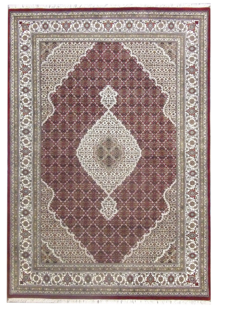 Persian Hand-Knotted Silk rug, Rug #101-11039