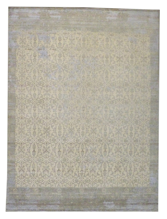 9x12 Transitional Hand-Knotted Silk rug, Rug #101-768