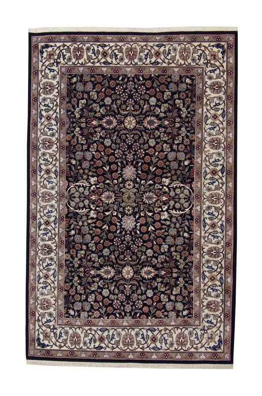 4x6 Traditional Hand-Knotted Silk rug, Rug #101-20223