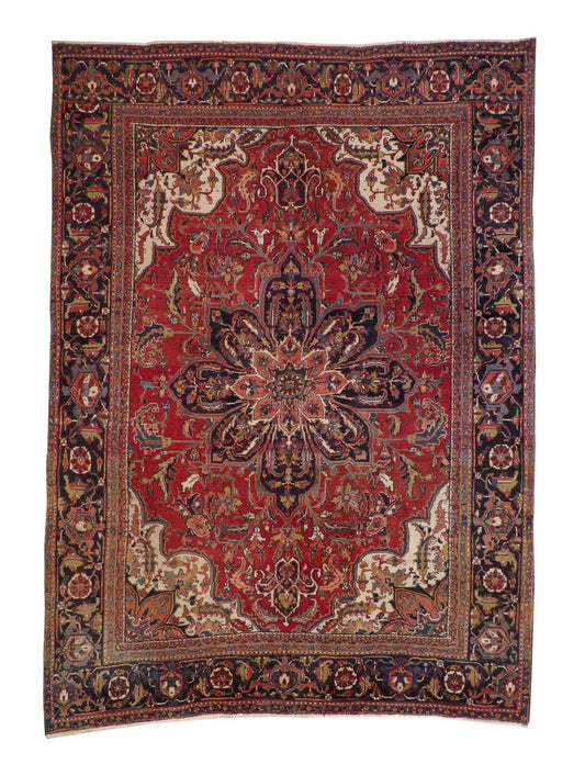 10x14 Antique Hand-Knotted Wool rug, Rug #con-dav