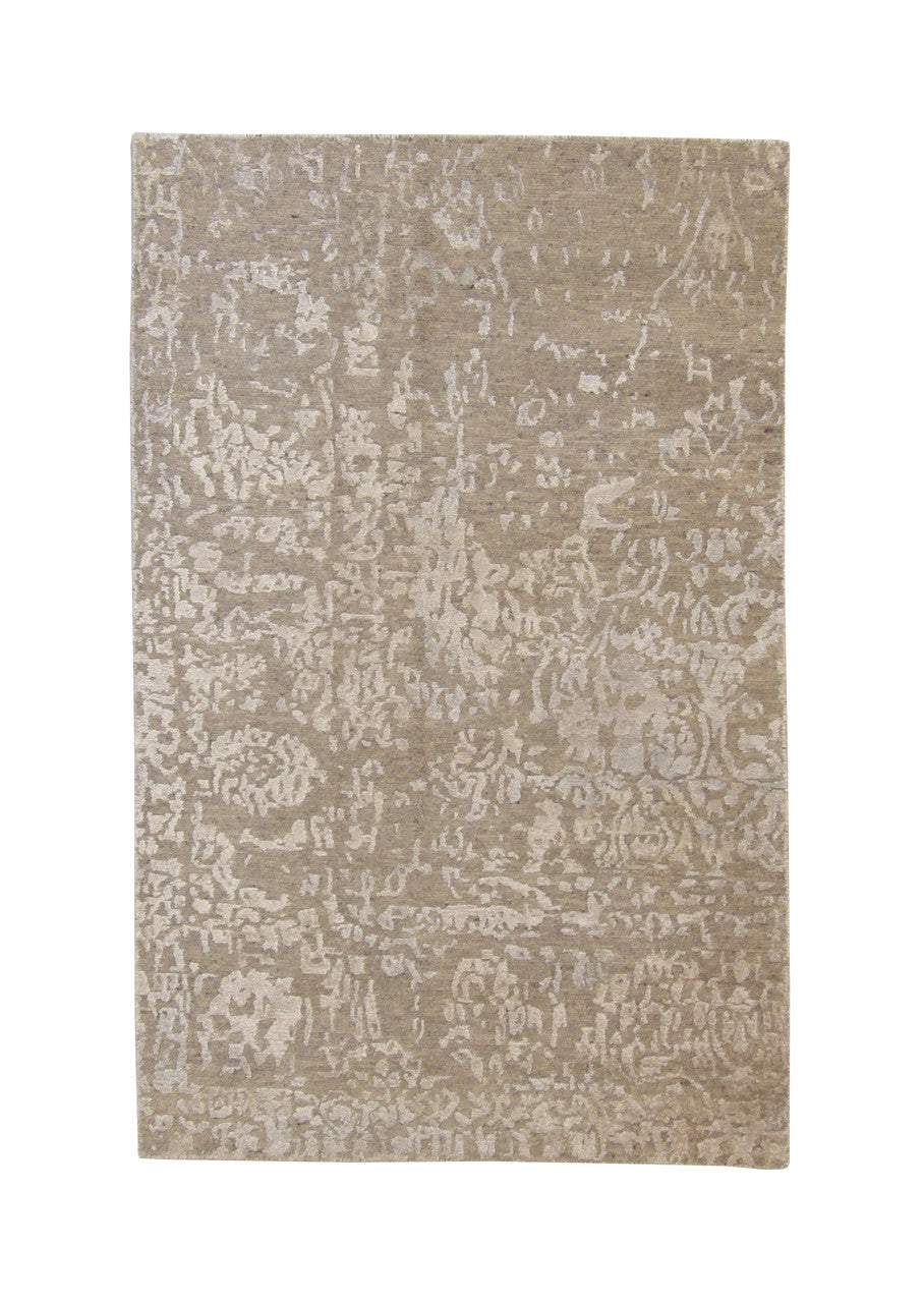 3x5 Transitional Hand-Knotted Silk rug, Rug #101-2021
