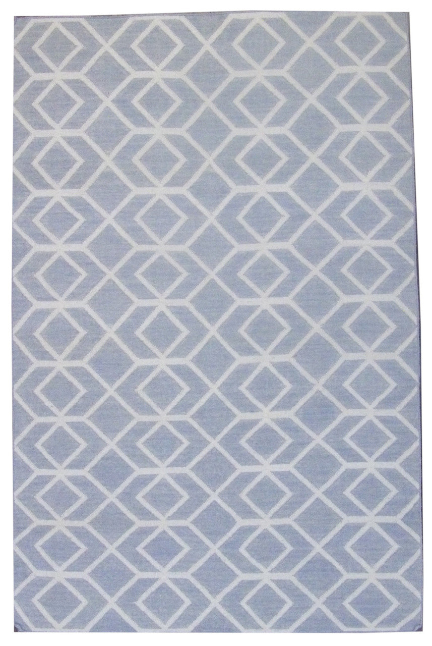 5x8 Coastal Hand-Knotted Wool rug, Rug #101-820