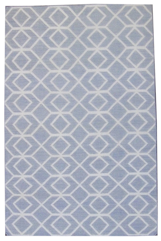5x8 Coastal Hand-Knotted Wool rug, Rug #101-820