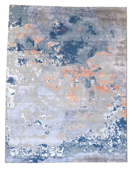 9x12 Modern Hand-Knotted Silk rug, Rug #101-776