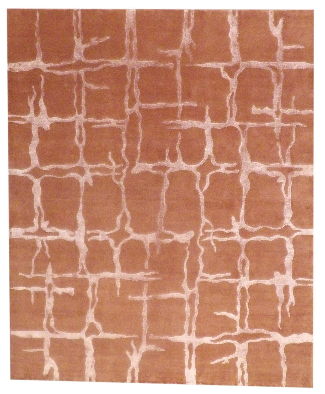 8x10 Modern Hand-Knotted Silk rug, Rug #101-1046