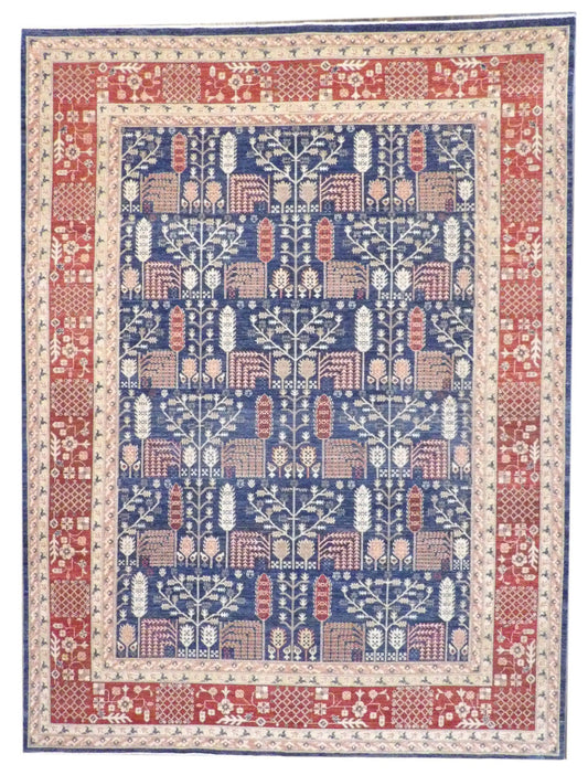 9x12 Oushak Hand-Knotted Wool rug, Rug #101-11379